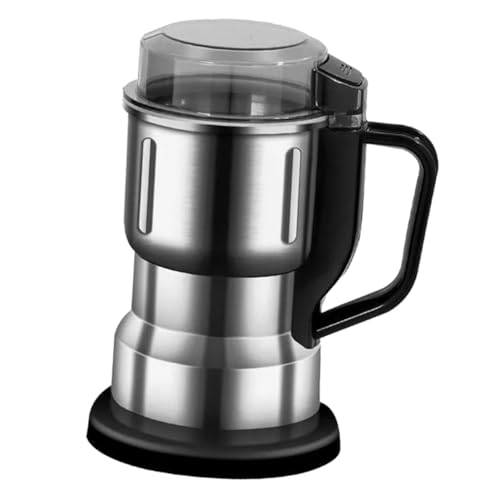 Moulin électrique compact pour café et céréales avec broyage fin à la maison