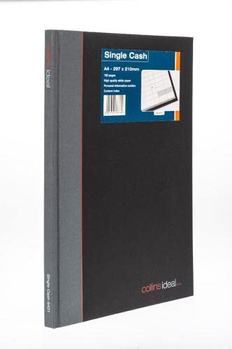 Collins Ideal A4 Book Single Cash 192 Pages (Single cashed ruling Fully case Bound) 6421 + Free Finchley Refill Pen