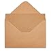 Sustainable Greetings Blank Cards & Envelopes - Customizable Greeting Card & Wedding Invitation Set - Bulk Thank You Notes & Envelopes - Printer-Friendly Stationery Set - 48-Pack, 4x6 in, Brown