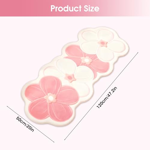 Tapis de bain floral anti-taches pour sol propre et sec - 4