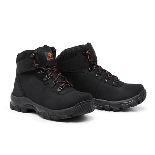 Bota Coturno Masculino Columbia Couro Premmium Waterproof Tamanho:42;Cor:PRETO