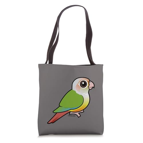 Cute Cartoon Cinnamon Green-cheeked Conure Birdorable Bird Tote Bag