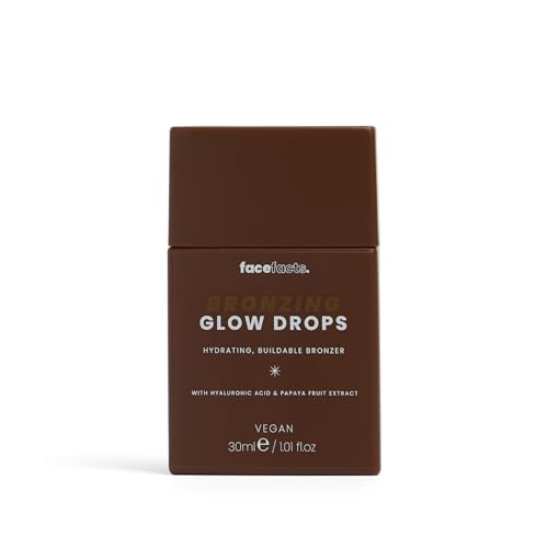 Face Facts Bronzing Glow Drops Hydrating buildable bronzer with Hyaluronic Acid Vegan 30ml