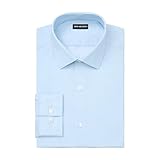 Van Heusen Men's Dress Shirt Slim Fit Comfort Performance Stretch, Soft Blue