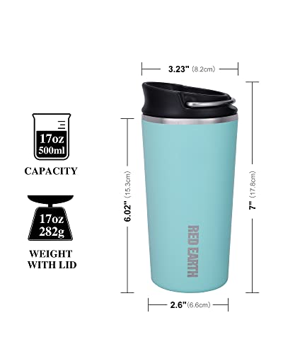 GiNT 17oz Travel Tea Mug with Infuser, 2 Lids. Vacuum Insulated 316 Stainless Steel Coffee Mug. Dishwasher Safe Tea Cup with Strainer for Hot & Cold Brew Coffee (Green) - image 3