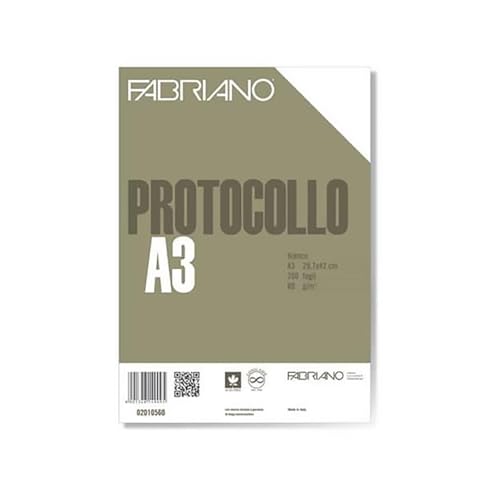 A3 FABRIANO protocollo a4 uso bollo 200fg 60gr fabriano