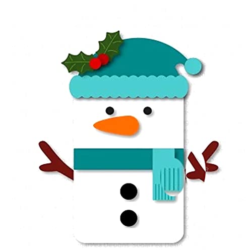 image for DDeehs Various Christmas Tag Metal Die Cuts,Merry Snata Penguin Card C