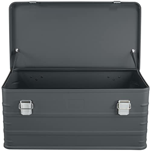 Eylar Crossover Aluminum Overland Storage, Trunk, Metal Cargo Case, Storage Box (95L Large, Gray)
