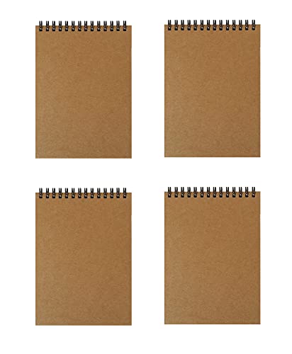K-Kraft Steno Notebooks Kraft Paper Covers (Four 5 X 7 Notepads) #TOP20