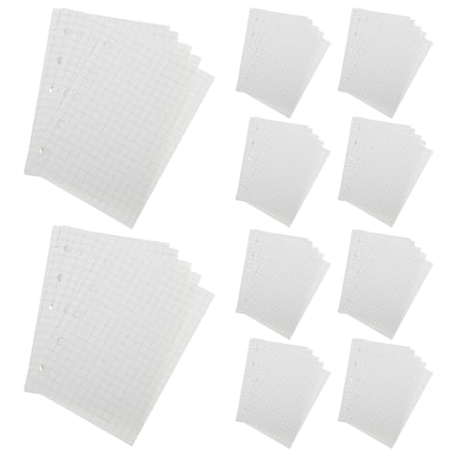 Recharge papier M5 5 trous ligné quadrillé mini format 10,4x7,6 cm pour agenda et organiseur