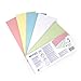Produktbild Westcott Trennstreifen 200 Stück Pastellfarben Mix | Robuste Heftstreifen 190g/m² für A4 Ordner | Trennblätter 10,5 x 24 cm | Register mit 2-fach-Lochung für DIN-A4 Dokumente | E-733322 00
