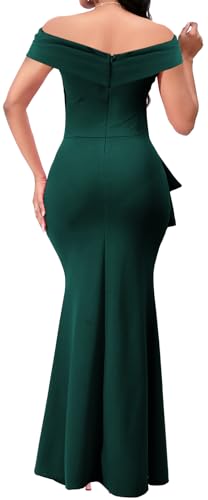 Image of VisiChenup Elegant Formal Dresses for Women Sexy Cocktail Wedding Guest Evening Party Long Maxi Dress