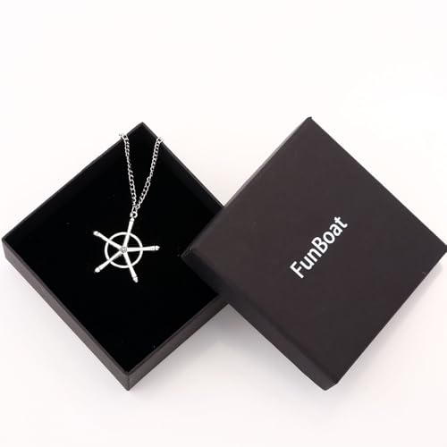 Uryuu Quincy Cross Necklace - Ichigo Soul Reaper Badge Chains - Halloween Anime Gifts for Women Men and Fans