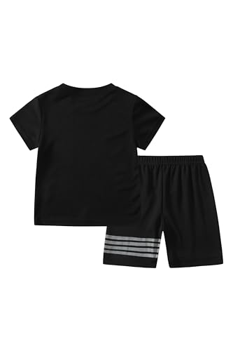 Image of Boys' Active Shorts Set 6 Pieces T-Shirt and Quick Drying Shorts Summer Activewear Sets 4-12Y