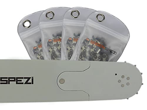 Juego de espadas de 90 cm Solid Drive con 4 cadenas de medio cincel de 3/8" 115TG 1,6 mm para Dolmar PS 630