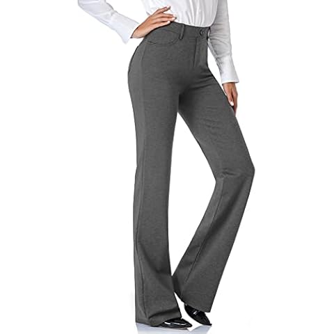 Tapata Women's Stretchy Bootcut Dress Pants Cover