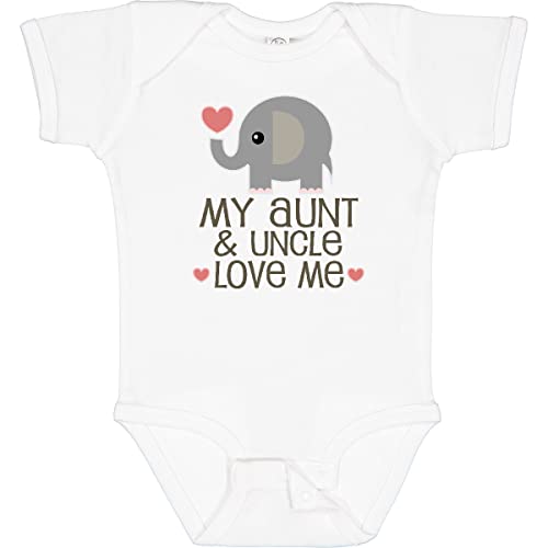 inktastic Aunt and Uncle Love Me Nephew Baby Bodysuit Newborn 0020 White 33977