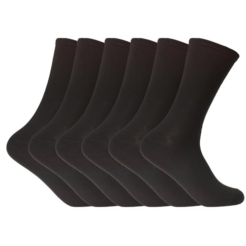 Steve Madden Women's 6 Pairs Crew Socks Casual, Athletic, Thick, Gym, Boot Socks for Women
