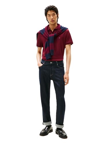 Image of Tommy Hilfiger Mens Short Sleeve Casual Polo Shirts in Regular Fit with Liquid Cotton