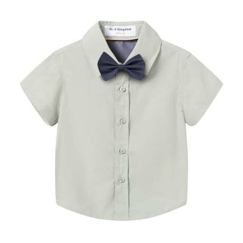 Image of Mud Kingdom Little Boys Dress Shirts Short Sleeve Cute Summer