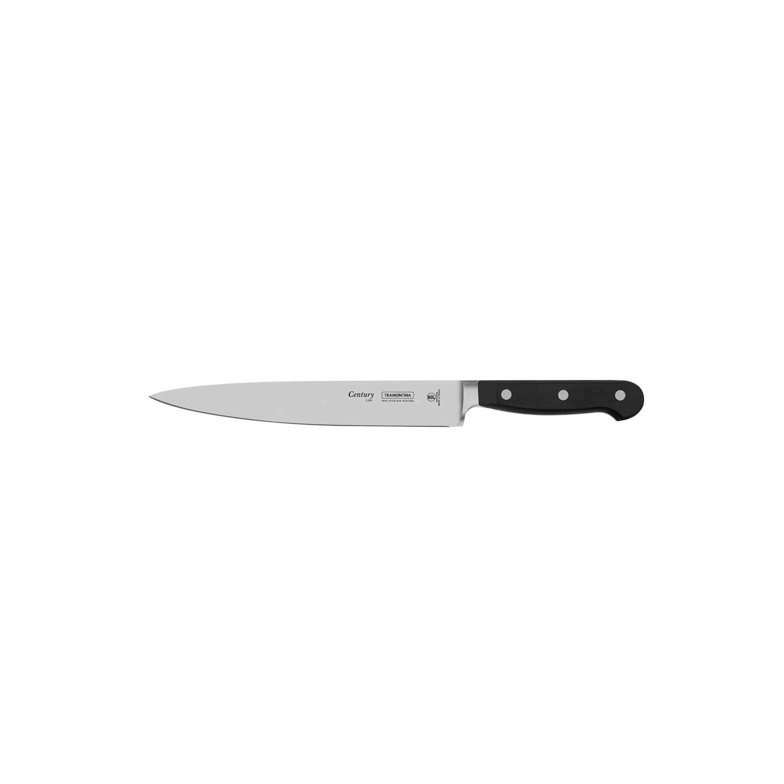 Century 8 Inches Utility Knife with Stainless Steel Blade and Black Polycarbonate Handle