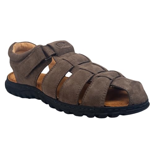 Image of Men's Toe Closed Fisherman Sandals with Memory Foam