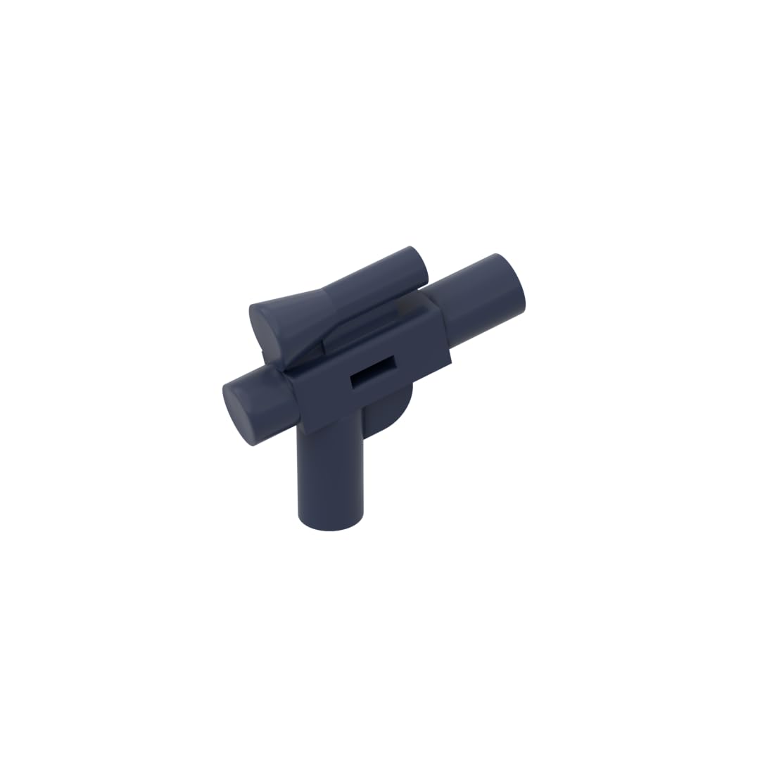 Gobricks Props Weapon Gun/Blaster Small (Star Wars) 50PCS Compatible with Lego 92738 GDS-21151 Classic Bulk Toy MOC Color:Dark Blue 140