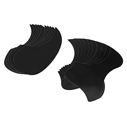20Pcs Yootones Self Adhesive Anti-Scratch Hummingbird and Water Shaped for Acoustic Guitar Pickguard (Black)