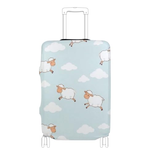 Joisal Suitcase Covers Luggage Protector Cute Protection Cartoon Flight Travel Suitcase Sleeve Cartoon Style, L, Fits 26-28 Inch Case
