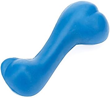 CLASSIC Pet Products Solid Rubber Bone, 130 mm, Blue, Small - 130mm