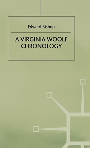 A Virginia Woolf Chronology (Author Chronologies Series)
