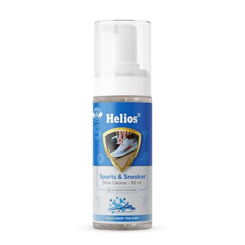 Image of Helios Sport Shoe Cleaner - Premium Shoe Cleaning Solution for Sneakers, Sports Shoes & Trainers (150ml) | Removes Dirt & Stains | Ideal for Sneakers, Running & Sports Shoes