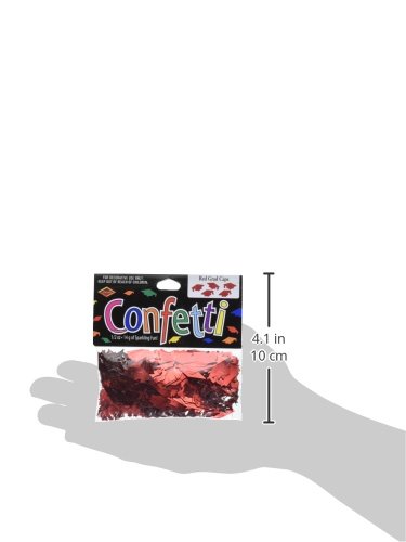 Beistle Red Graduation Cap Cutout Plastic Confetti-1 Pack / .5Oz #TOP1