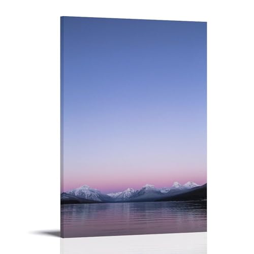 Morning Sunrise Mountain View�C���e���A�f�U�C���̃|�X�^�[�A�Ƃ̑����̔��w�A�����̐V�����Ƃ̑��蕨20x30inch(50x75cm) Frame-style
