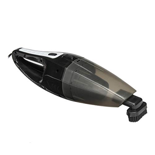 Aspirateur de voiture portable 12V 120W noir pour nettoyage humide et sec