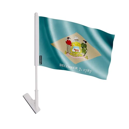 Drapeau Delaware adhésif polyester : 10 pièces pour vos soirées USA