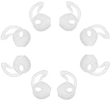 Ear Cushion Ear tips Ear Gel For Apple Earphone EarPod , BLUEWALL soft Gel Thin Comfortable Anti-Slip sport Ear Bud , Fit For iPhoneSE?6S?6?5S?5C?iPod Touch6?5?4?Nano7 all Apple EarPod ,4 Pair, White