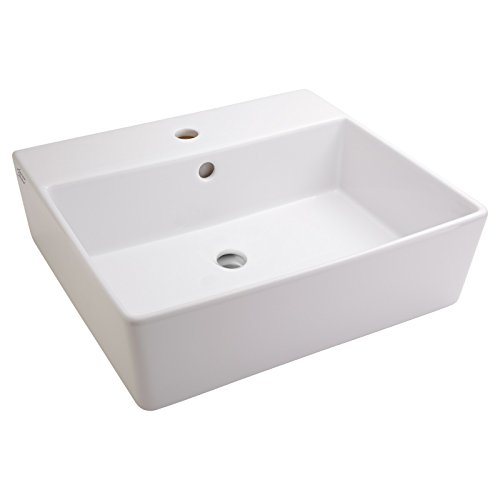 American Standard 0552001.020 Loft Above Counter Sink with Faucet Hole, White