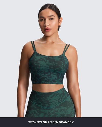 Image of Aoxjox Women's Workout Sports Bras Fitness Padded Backless Yoga Crop Tank Top Twist Back Cami