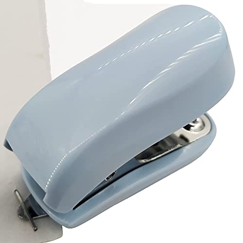 Mini Staplers, Desktop Stapler, Small Stapler Size, 25 Sheet Stapler, Fits Into The Palm Of Your Hand; Includes Built-In Staple Remover & 1000 Standard Staples（Blue） #TOP3