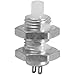Pushbutton Switches Pushbutton Switch, SPST, N.O., overtravel, potted base & 6" wire leads