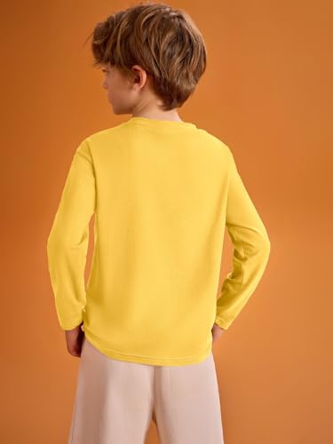 Image of Haloumoning Kids Boys Long Sleeve Crewneck T-Shirts Tee Tops 5-14 Years