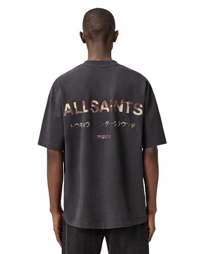 Image of AllSaints Men's Underground Oversized Short Sleeve Crew Neck Shirt