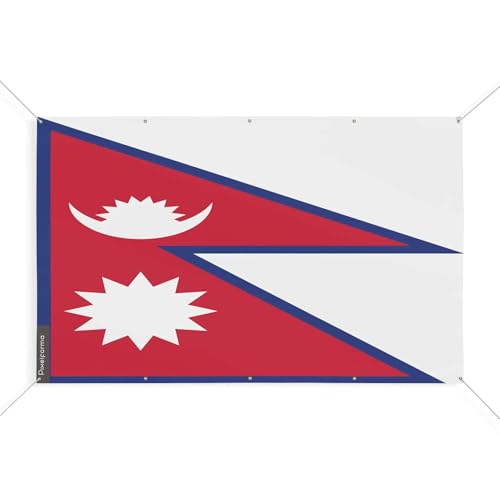 Drapeau du Népal à 10 oeillets pour décorer vos événements culturels
