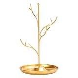 Estante organizador de joyas: percha de rama se puede usar para colocar sus collares, pulseras y anillos favoritos
