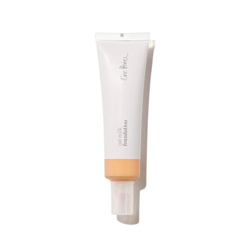 Ere Perez - Natural Oat Milk Liquid Foundation | Breathable, Buildable, Medium Coverage | Peach Extract, Vitamin E | Vegan, Cruelty-Free, Clean Beauty (Chai | light-med warm, 1 fl oz | 30 ml)