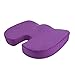 NNAA Poduszka na fotel samochodowy oddychająca podróżna oddychająca poduszka do siedzenia kość ogonowa ortopedyczna pianka pamięciowa siedzenie U masaż krzesło poduszka poduszka kształtująca ciało fioletowa 2 szt