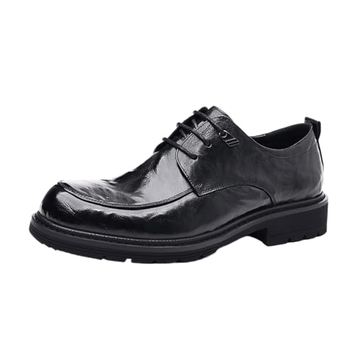 Men's Leather Shoes Anti-Slip Rubber Sole Classic Business Formal Wedding Slip-Resistant Casual Dress Shoes