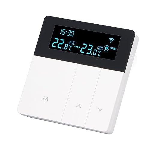 ZJchao Termostato Programable Inteligente con Pantalla LCD, Control de Temperatura de Alta Precisión para Sistemas de Calefacción, Compatible con Calderas y Calentadores de Agua, 90 240 V CA, Ideal