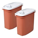 TATAY Lote de 2 Tapers Vertedores Multiusos de 2 Litros de Capacidad (Blanco y Naranja)